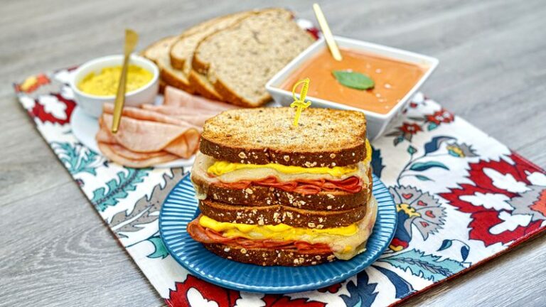 Air Fryer Ham And Cheese Sandwich